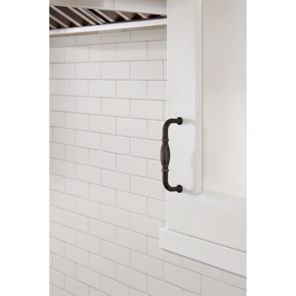 Amerock Granby 3-3/4 in 96 mm Center-to-Center Oil-Rubbed Bronze Cabinet Pull - BP55243ORB