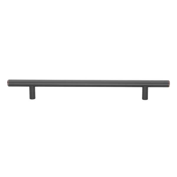 Gliderite Hardware 7 in. Center to Center Oil Rubbed Bronze Solid Steel Bar Pull - 5004-178-ORB - 5004-178-ORB-1