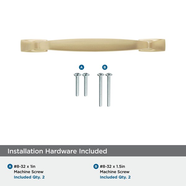 Amerock Highland Ridge 5-1/16 in 128 mm Center-to-Center Champagne Bronze Cabinet Pull - BP55319CZ