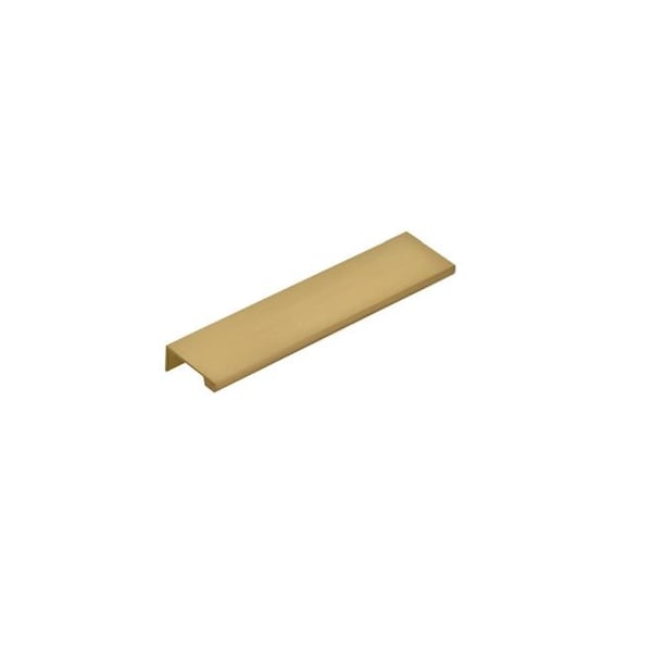 Emtek Edge Cabinet Pull with 6 in Center to Center Satin Brass Finish - 87120US4