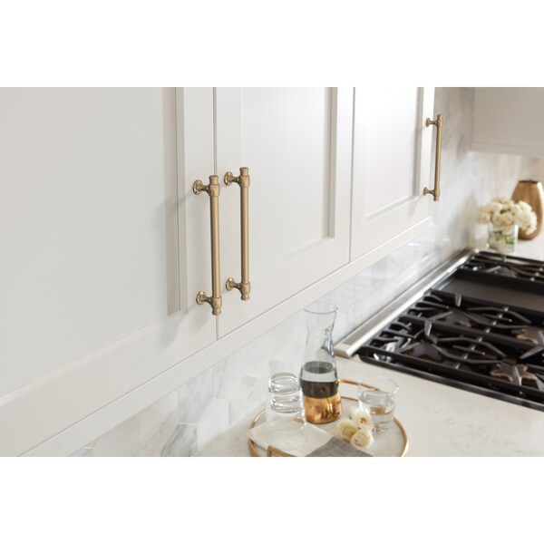 Amerock Winsome 6-5/16 inch 160mm Center-to-Center Champagne Bronze Cabinet Pull - BP36771CZ