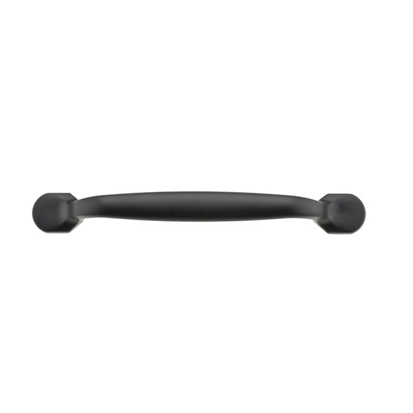 Richelieu 5 1/16 in (128 mm) Center-to-Center Matte Black Traditional Drawer Pull - BP23775128900