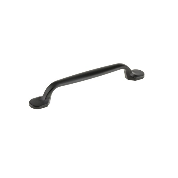 Richelieu 5 1/16 in (128 mm) Center-to-Center Matte Black Traditional Drawer Pull - BP23775128900