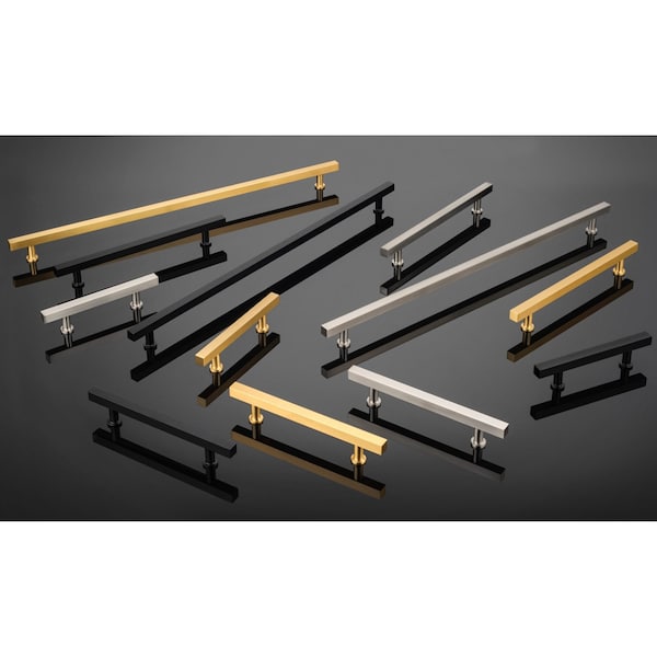 Richelieu 5 1/16-inch (128 mm) Center to Center Royal Gold Contemporary Cabinet Pull - BP8864128162