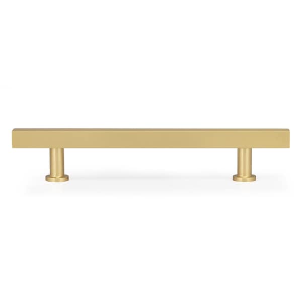 Richelieu 5 1/16-inch (128 mm) Center to Center Royal Gold Contemporary Cabinet Pull - BP8864128162