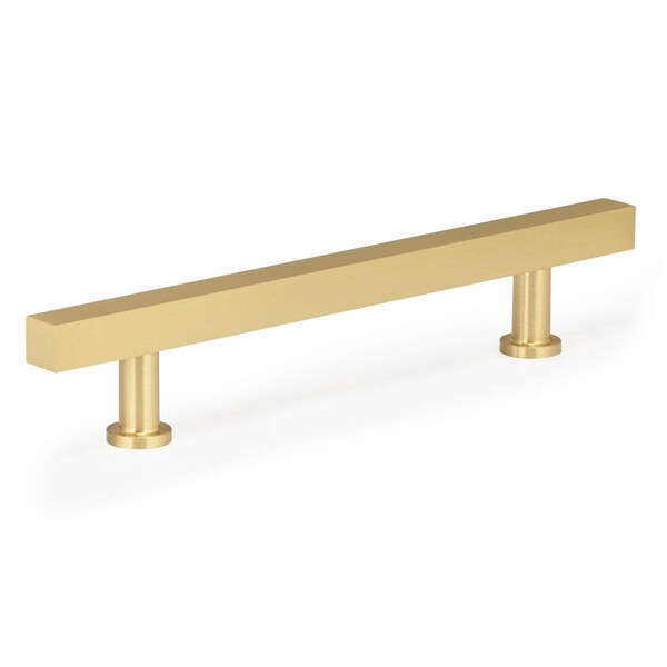 Richelieu 5 1/16-inch (128 mm) Center to Center Royal Gold Contemporary Cabinet Pull - BP8864128162