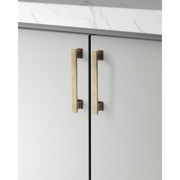Sapphire Hexa Series 5 in. (128 mm) Center-to-Center Modern Bronze Cabinet Handle/Pull (5-Pack) - SP-2891-128-MAB-5