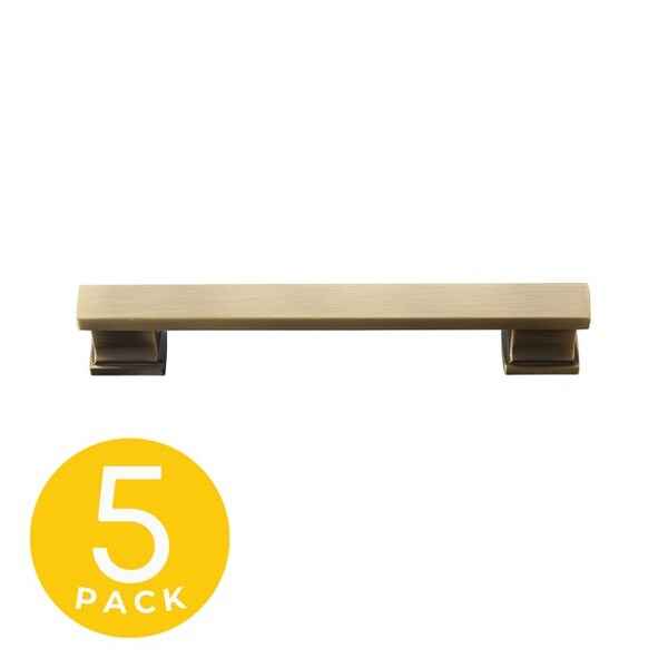 Sapphire Hexa Series 5 in. (128 mm) Center-to-Center Modern Bronze Cabinet Handle/Pull (5-Pack) - SP-2891-128-MAB-5