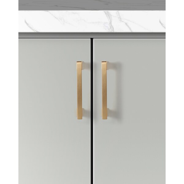 Sapphire Hexa Series 5 in. (128 mm) Center-to-Center Modern Bronze Cabinet Handle/Pull (5-Pack) - SP-2891-128-MAB-5