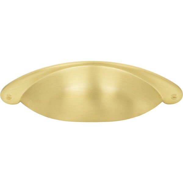 Jeffrey Alexander 3" Center-to-Center Brushed Gold Lyon Cabinet Cup Pull - 8233BG