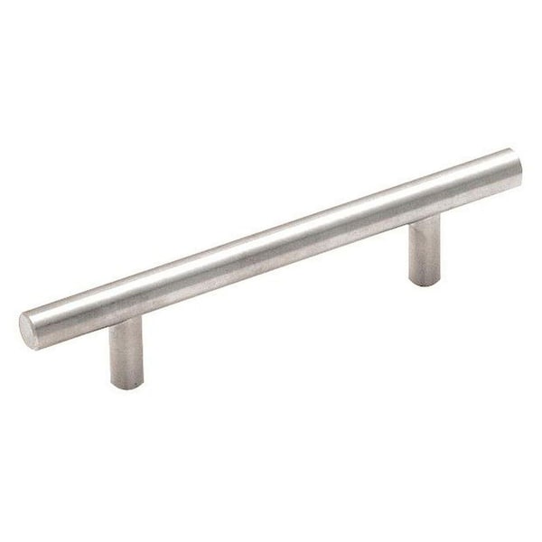 Amerock Bar Pulls 3-3/4 in 96 mm Center-to-Center Sterling Nickel Cabinet Pull, 10PK - 10BX19011CSG9