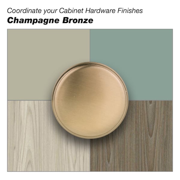 Richelieu 3 3/4 in (96 mm) Center-to-Center Champagne Bronze Contemporary Drawer Pull - BP42696CHBRZ