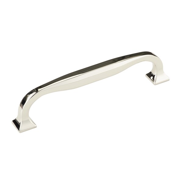 Richelieu 8 in (203 mm) Center-to-Center Polished Nickel Transitional Cabinet Pull - 392108180