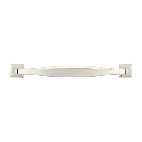 Richelieu 8 in (203 mm) Center-to-Center Polished Nickel Transitional Cabinet Pull - 392108180