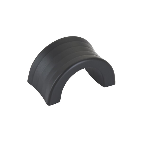 Amerock Concentric 1-1/4 in 32 mm Center-to-Center Matte Black Cabinet Finger Pull - BP36811MB