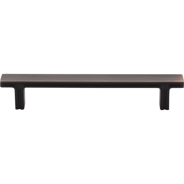 Jeffrey Alexander 128 mm Center-to-Center Brushed Oil Rubbed Bronze Square Anwick Cabinet Pull - 867-128DBAC