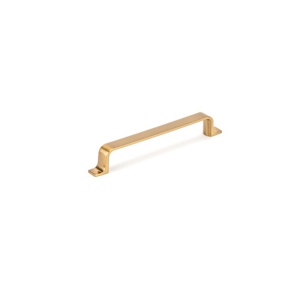 Richelieu 6 5/16 in (160 mm) Center-to-Center Aurum Brushed Gold Contemporary Cabinet Pull - BP52003160158