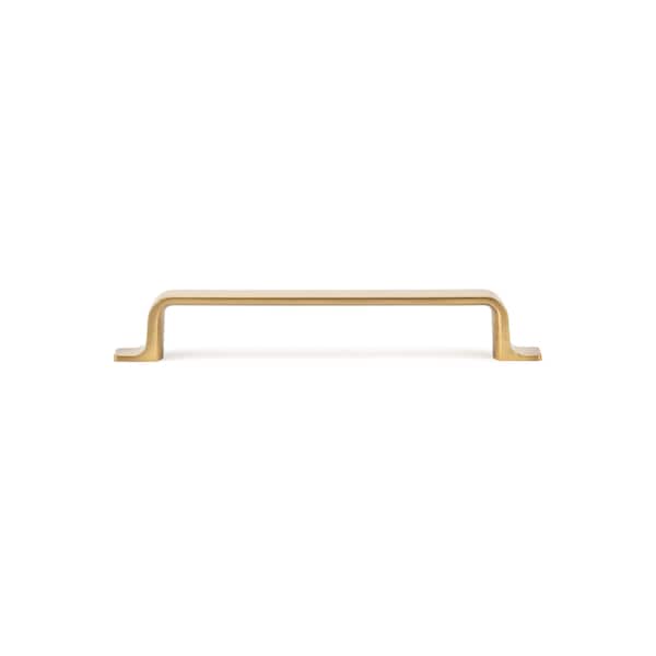 Richelieu 6 5/16 in (160 mm) Center-to-Center Aurum Brushed Gold Contemporary Cabinet Pull - BP52003160158