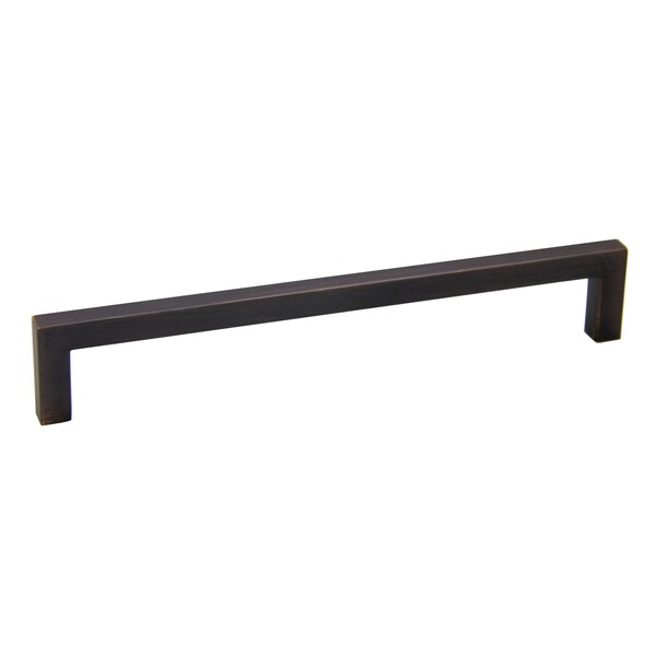 Pride Industrial 8in Modern Square Cabinet Pull with 7-1/2in Center to Center Oil Rubbed Bronze Finish - P8722910B