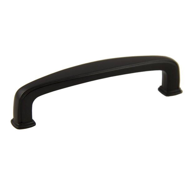 Pride Industrial 4-5/8in Deco Cabinet Pull with 3-3/4in Center to Center Matte Black Finish - P81092BK