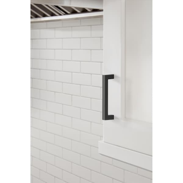 Amerock Monument 3-3/4 in 96 mm Center-to-Center Matte Black Cabinet Pull - BP36570FB