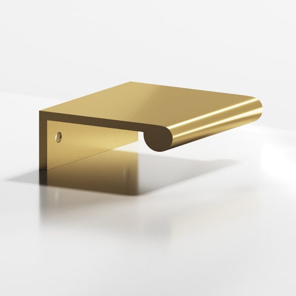 Colonial Bronze 700 Series 3in Center to Center Round Lip Edge Pull Satin Brass Finish - 70034