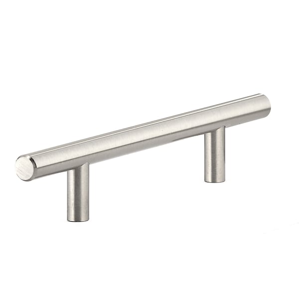 Richelieu 4-1/4 in. (108 mm) Center-to-Center Brushed Nickel Steel Contemporary Drawer Pull - BP305108195