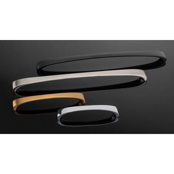 Richelieu 12 5/8 in (320 mm) Center-to-Center Matte Black Contemporary Cabinet Pull - BP82871320900