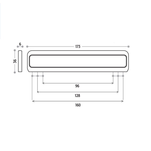 Richelieu 3 3/4 in to 6 5/16 in (96 mm to 160 mm) Center-to-Center Polished Nickel Contemporary Cabinet Pull - 685160180
