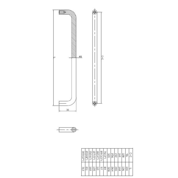 Richelieu 12 in. (305 mm) Center-to-Center Brushed Nickel Contemporary Drawer Pull - BP228812195