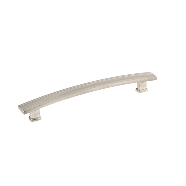 Richelieu 7-9/16 in. (192 mm) Center-to-Center Brushed Nickel Transitional Drawer Pull - BP7070192195