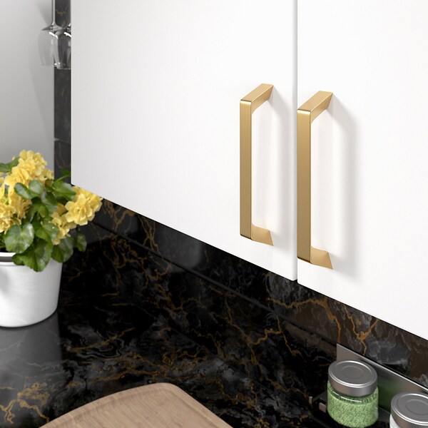 Richelieu 5 1/16 in (128 mm) Center-to-Center Champagne Bronze Contemporary Cabinet Pull - BP7348128CHBRZ