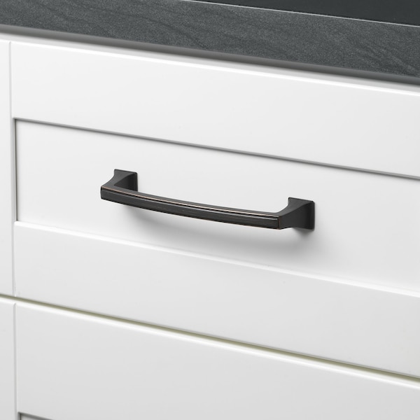 Gliderite Hardware 5 in. Center to Center Cabinet Base Pull - 87380-128-ORB, 5PK - 87380-128-ORB-5