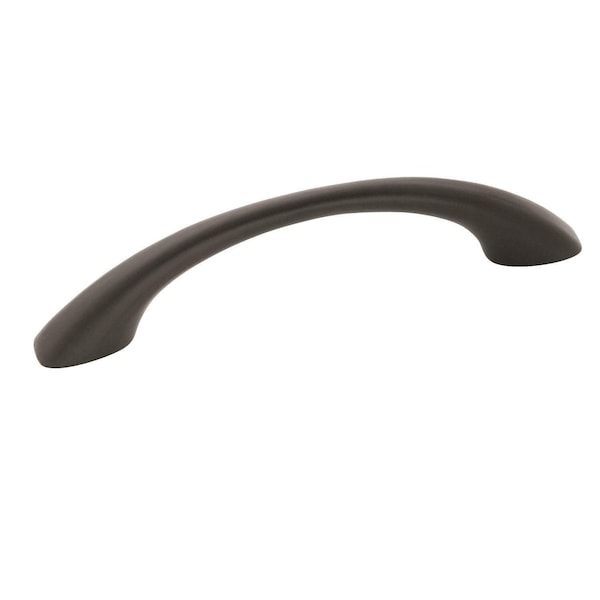 Amerock Vaile 3-3/4 in 96 mm Center-to-Center Flat Black Cabinet Pull - BP53003FB
