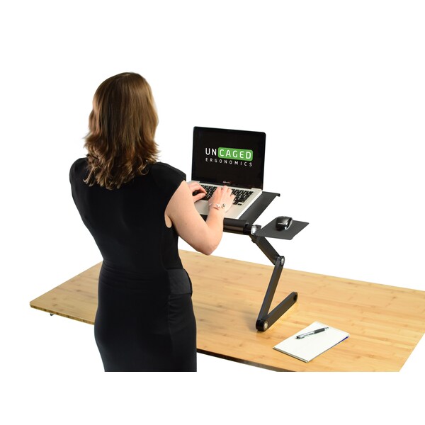 Uncaged Ergonomics WorkezCoolLaptopCoolingStand2Fans3UsbPortMousePadLapDesk, WECb - WECB