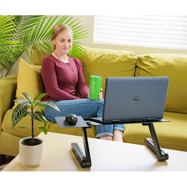 Uncaged Ergonomics WorkezCoolLaptopCoolingStand2Fans3UsbPortMousePadLapDesk, WECb - WECB