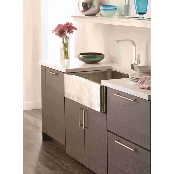 Amerock Revolve 5-1/16 in 128 mm Center-to-Center Satin Nickel Cabinet Pull - BP36853G10