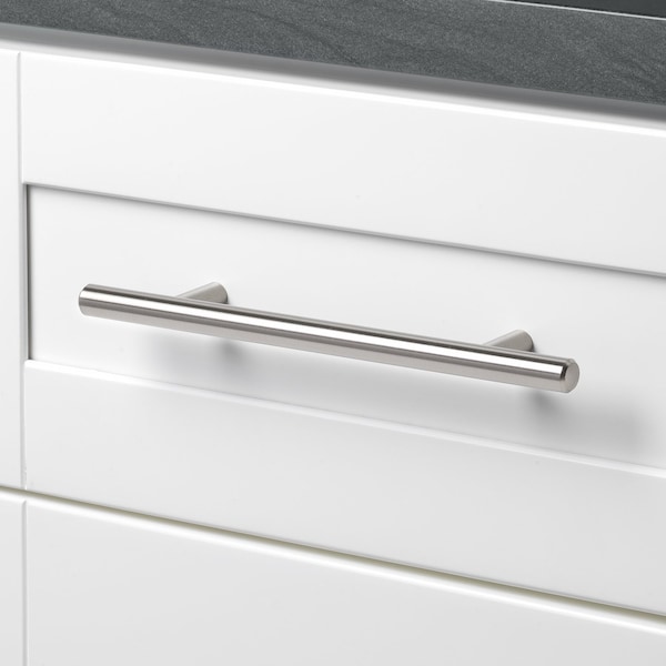 Gliderite Hardware 5-1/16 in. Center to Center Satin Nickel Solid Steel Bar Pull - 5008-128-SS - 5008-128-SS-1