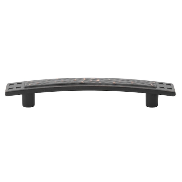 Gliderite Hardware 3-3/4 in. Center to Center Oil Rubbed Bronze Hammered Cabinet Pull - 4244-ORB, 25PK - 4244-ORB-25