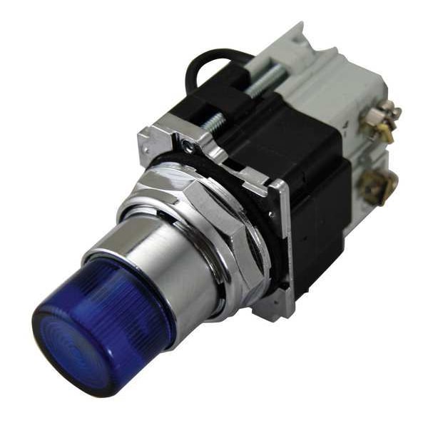 Eaton Piloto de luz, Presionar, 120VCA, Azul - 10250T74NB