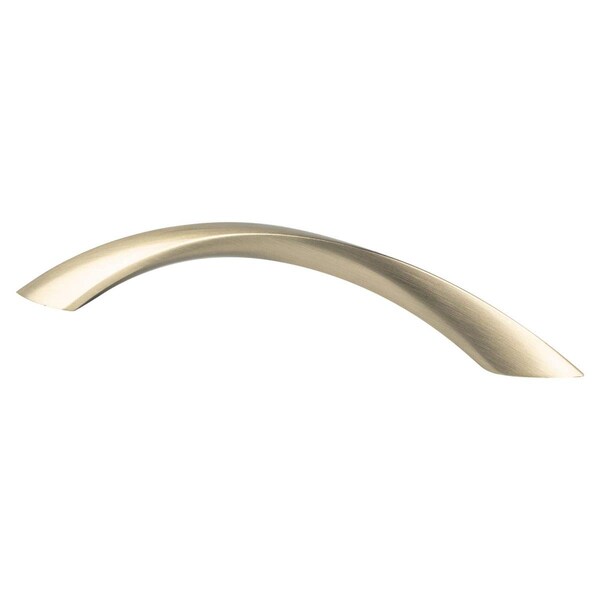 Berenson 128 mm Contemporary Advantage Five CC Champagne Twisted Arch Pull - 9127-10CZ-P