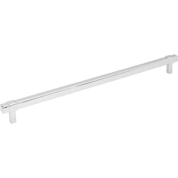 Jeffrey Alexander 305 mm Center-to-Center Polished Chrome Square Zane Cabinet Pull - 293-305PC