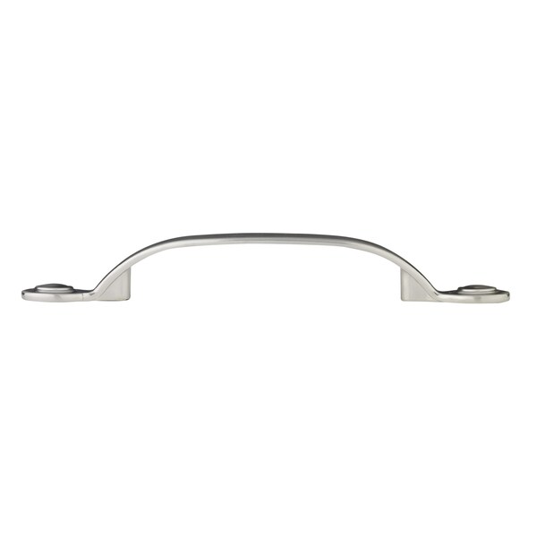 Richelieu 3-3/4 in. (96 mm) Center-to-Center Brushed Nickel Traditional Drawer Pull - BP288996195
