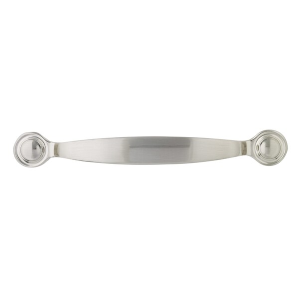 Richelieu 3-3/4 in. (96 mm) Center-to-Center Brushed Nickel Traditional Drawer Pull - BP288996195