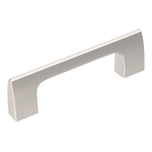 Amerock Riva 3 in 76 mm Center-to-Center Polished Nickel Cabinet Pull - BP55364PN