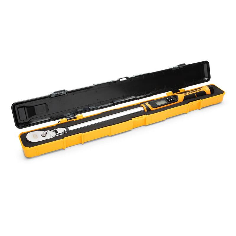 GEARWRENCH 1/2 in. Drive 25-250 ft./lbs. Flex-Head Electronic Torque Wrench with Angle - 85079
