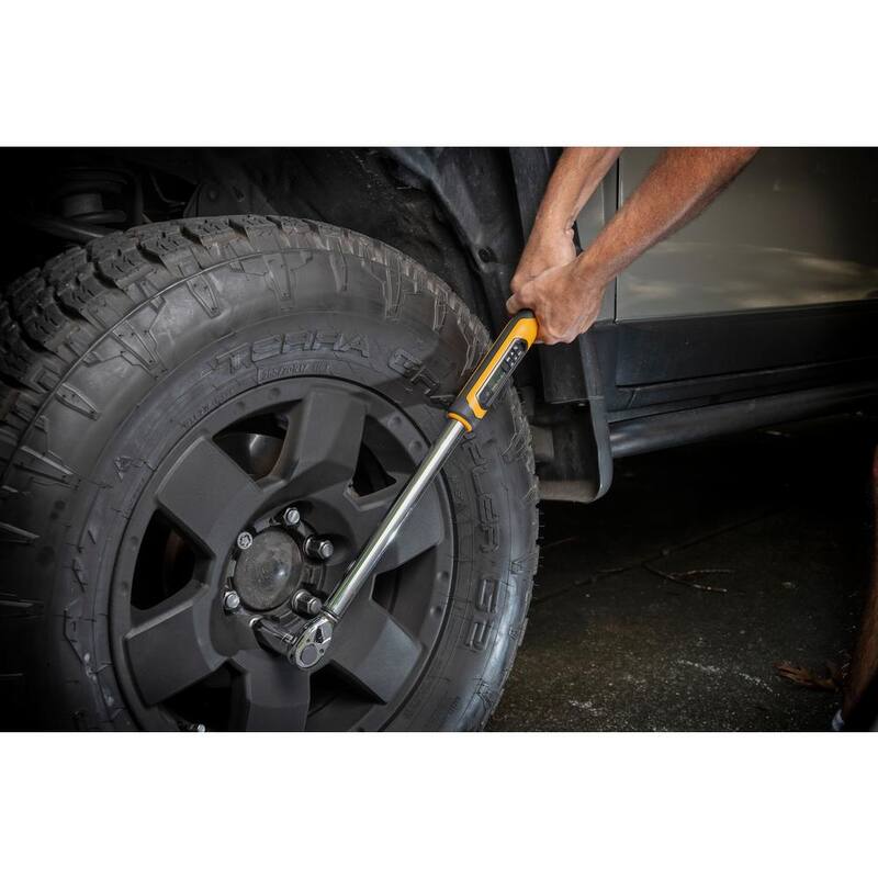GEARWRENCH 1/2 in. Drive 25-250 ft./lbs. Flex-Head Electronic Torque Wrench with Angle - 85079