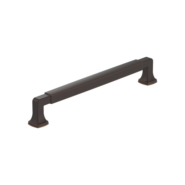 Amerock Stature 7-9/16 inch 192mm Center-to-Center Oil-Rubbed Bronze Cabinet Pull - BP55510ORB
