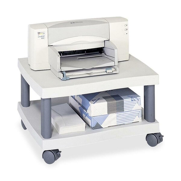 Safco Under Desk Printer Stand, 4 Casters, 20"x17-1/2"x11-1/2", Gray - SAF1861GR