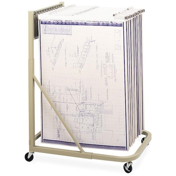 Safco Mobile Stand, 27"x27-1/2to37-1/2"x43-1/2to61-1/2", Tropic Sand - SAF5026